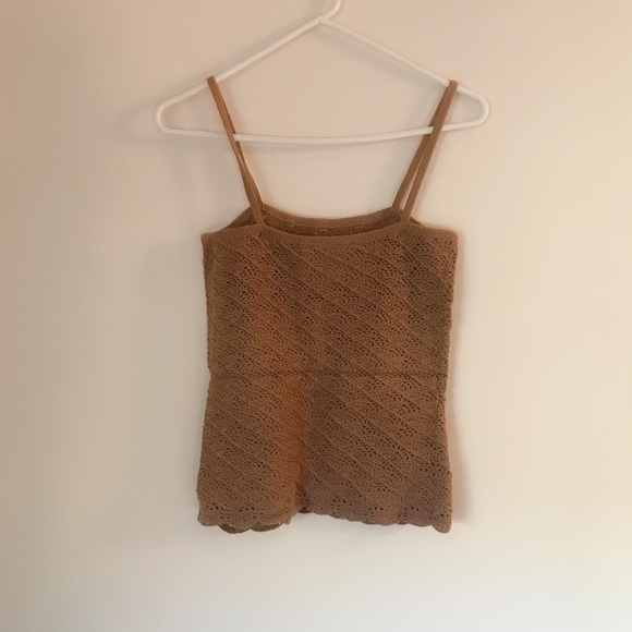 Jag Tops - Mocha,crochet cotton strap top